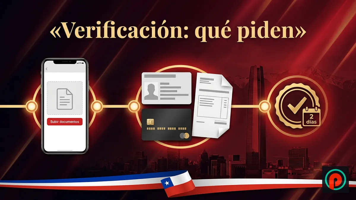 Línea de tiempo de la verificación de cuenta: subir documentos, identificación y tarjeta, sello aprobado en 2 días